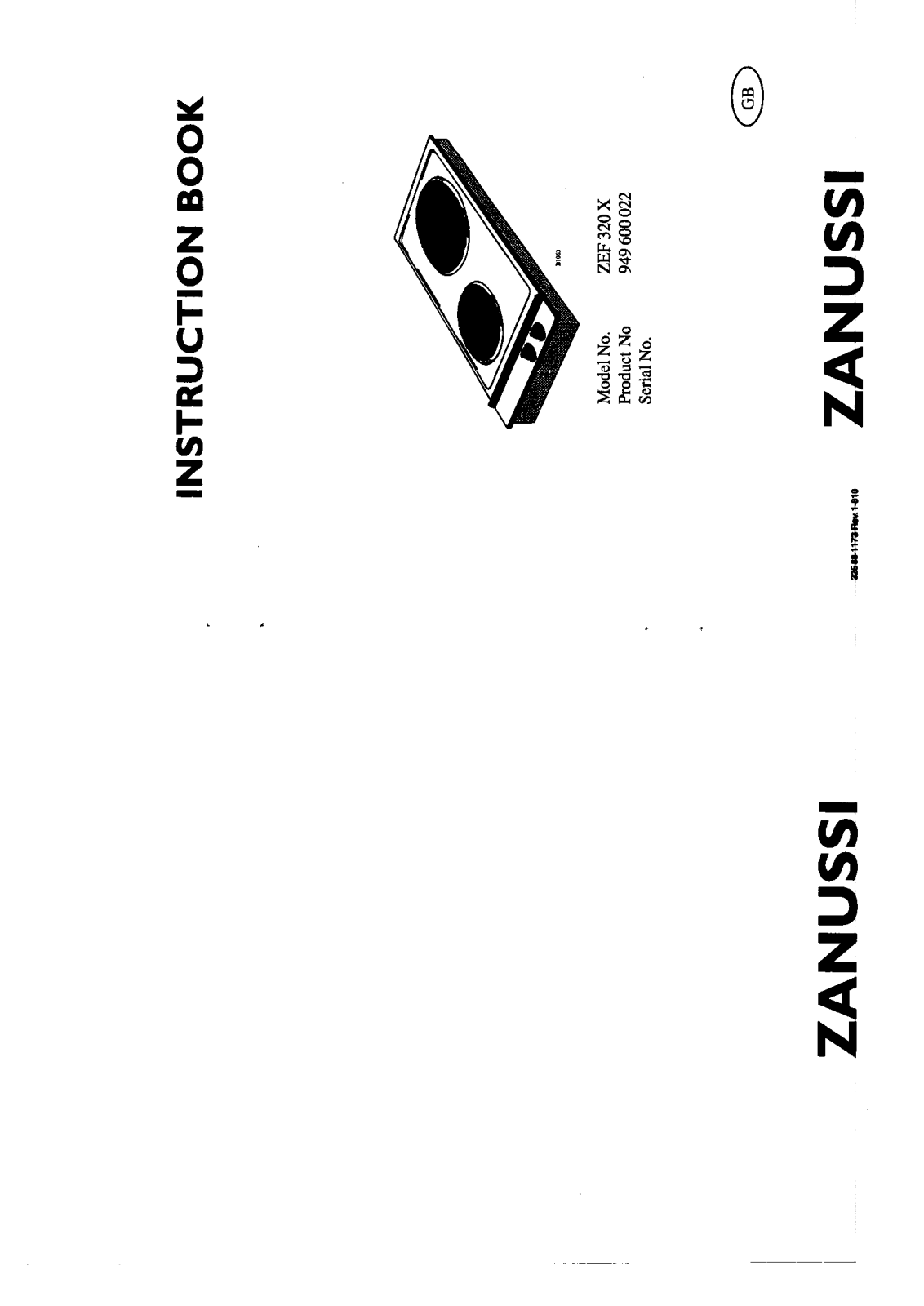 Zanussi ZEF320X User Manual