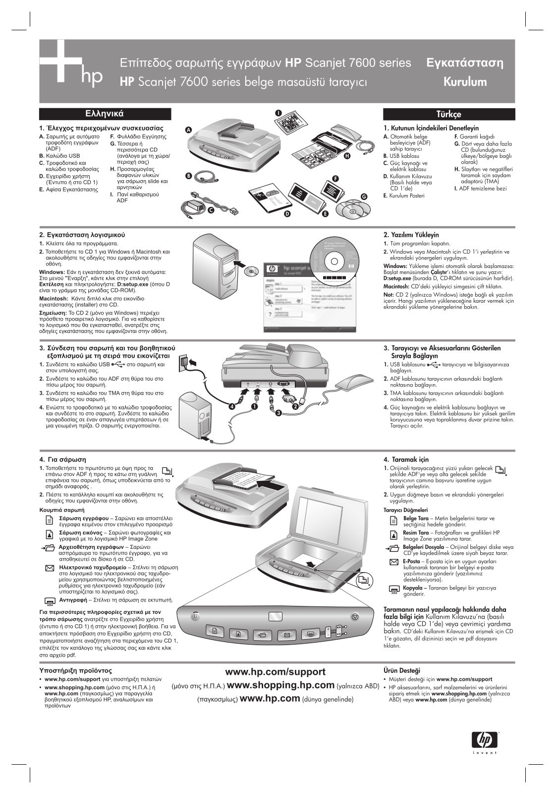 Hp SCANJET 7650N, SCANJET 7650 User Manual