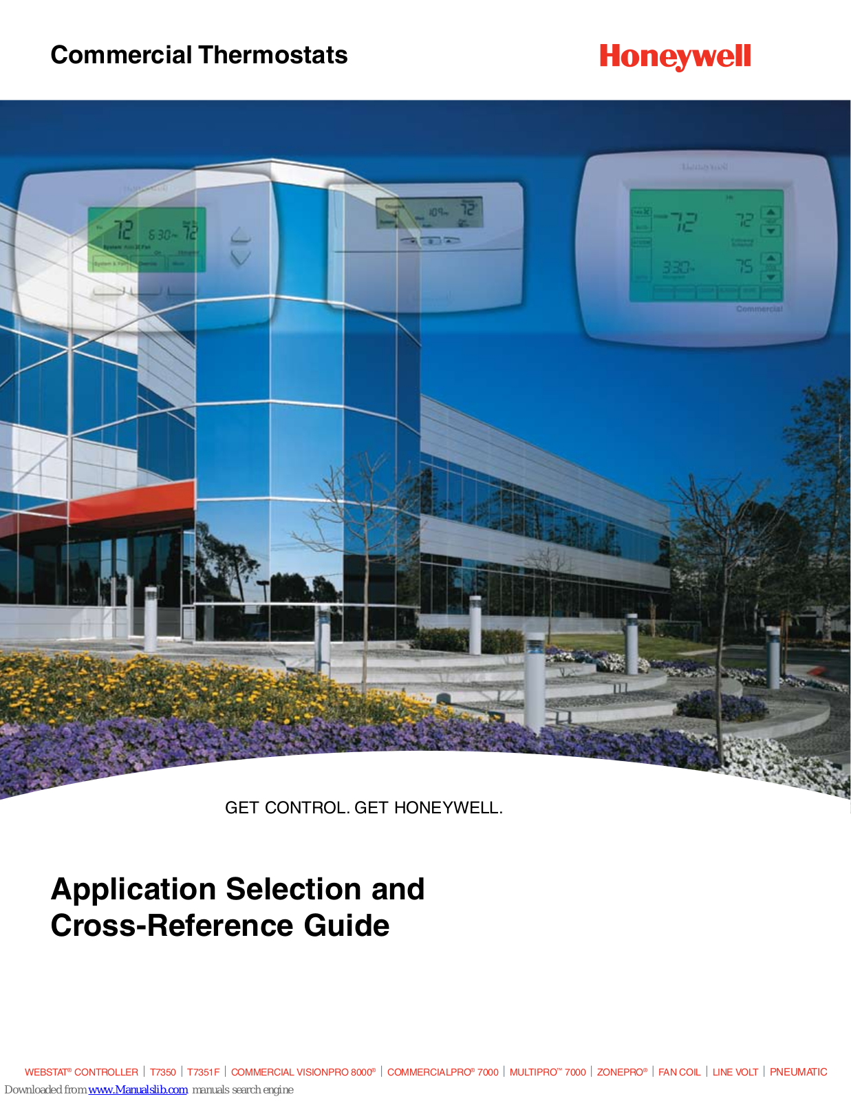 Honeywell T7351F, T7350, T7350M, T7350A, T7350B Application Selection And Cross-reference Manual