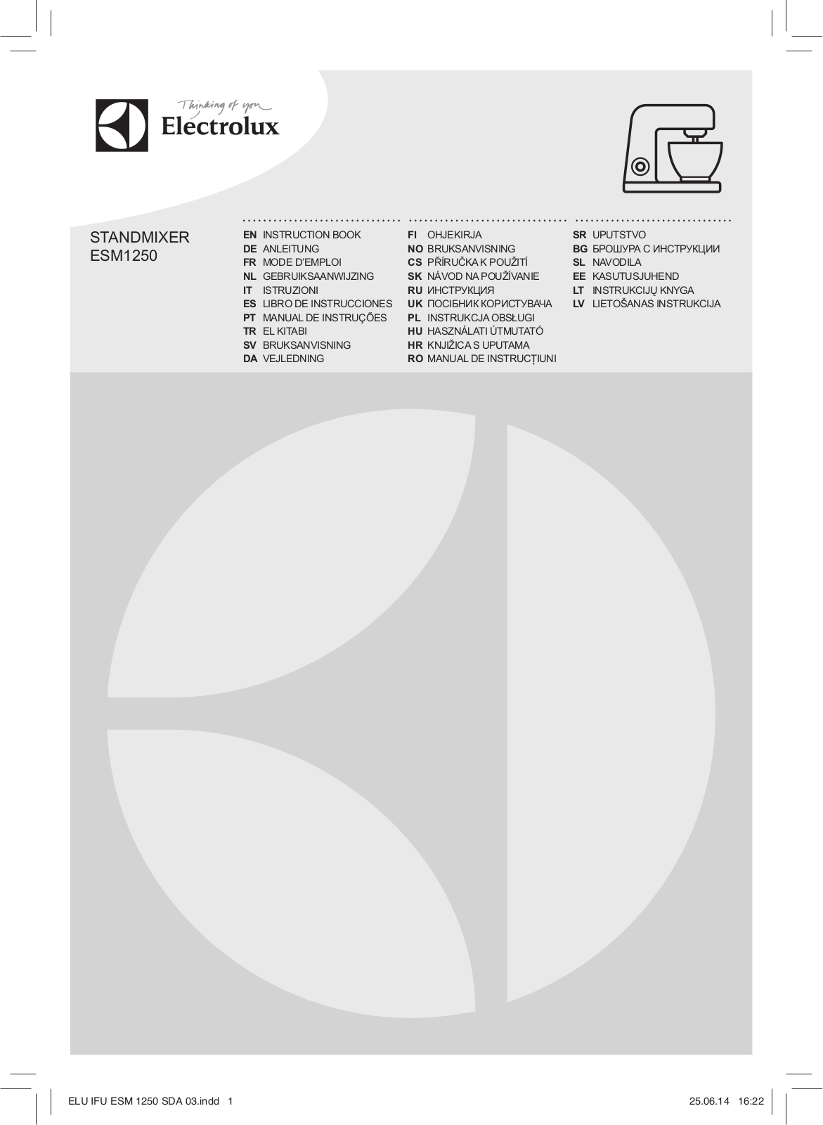 Electrolux ESM1250 User Manual