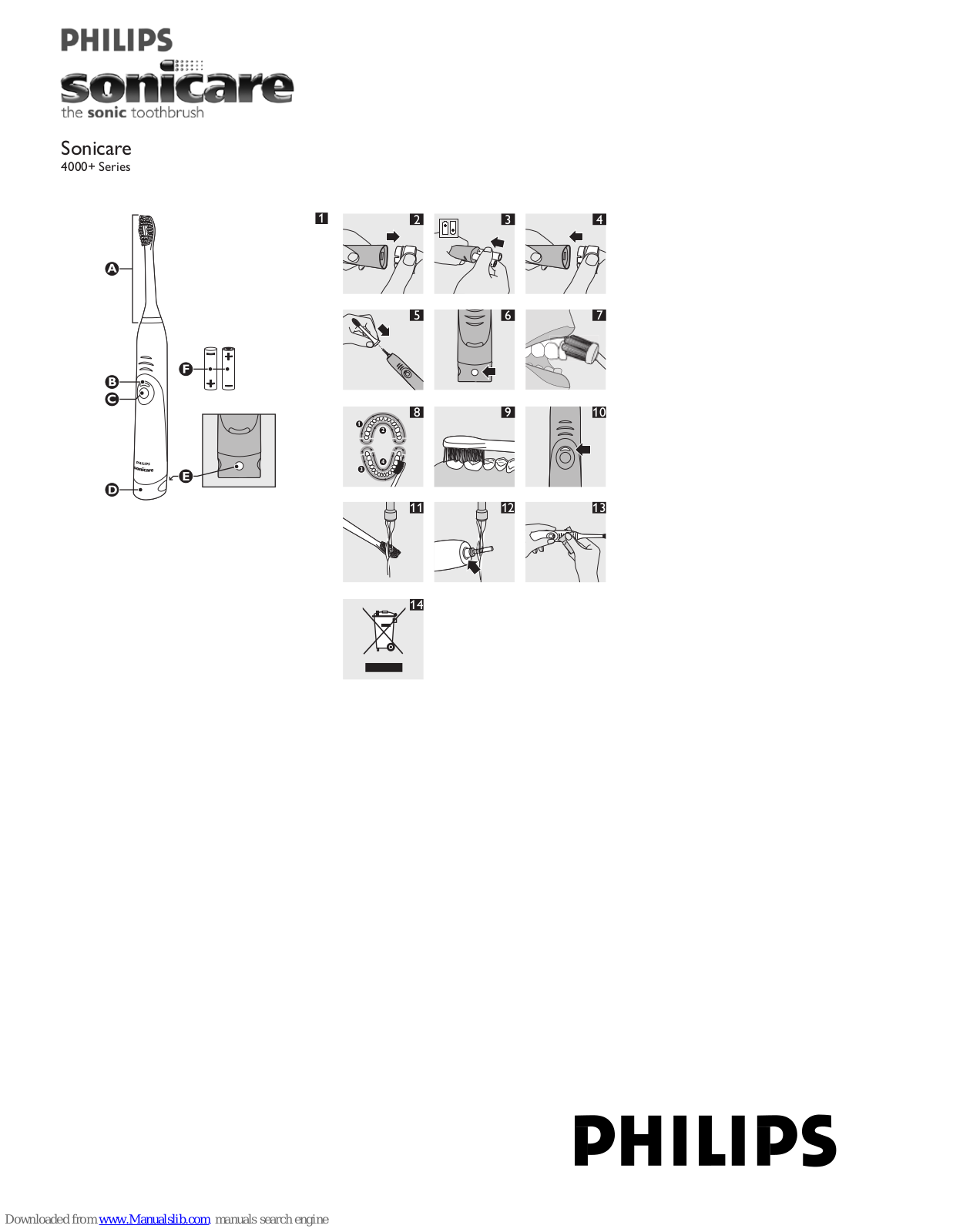 Philips HX6432/02, Sonicare 4000+ Series User Manual