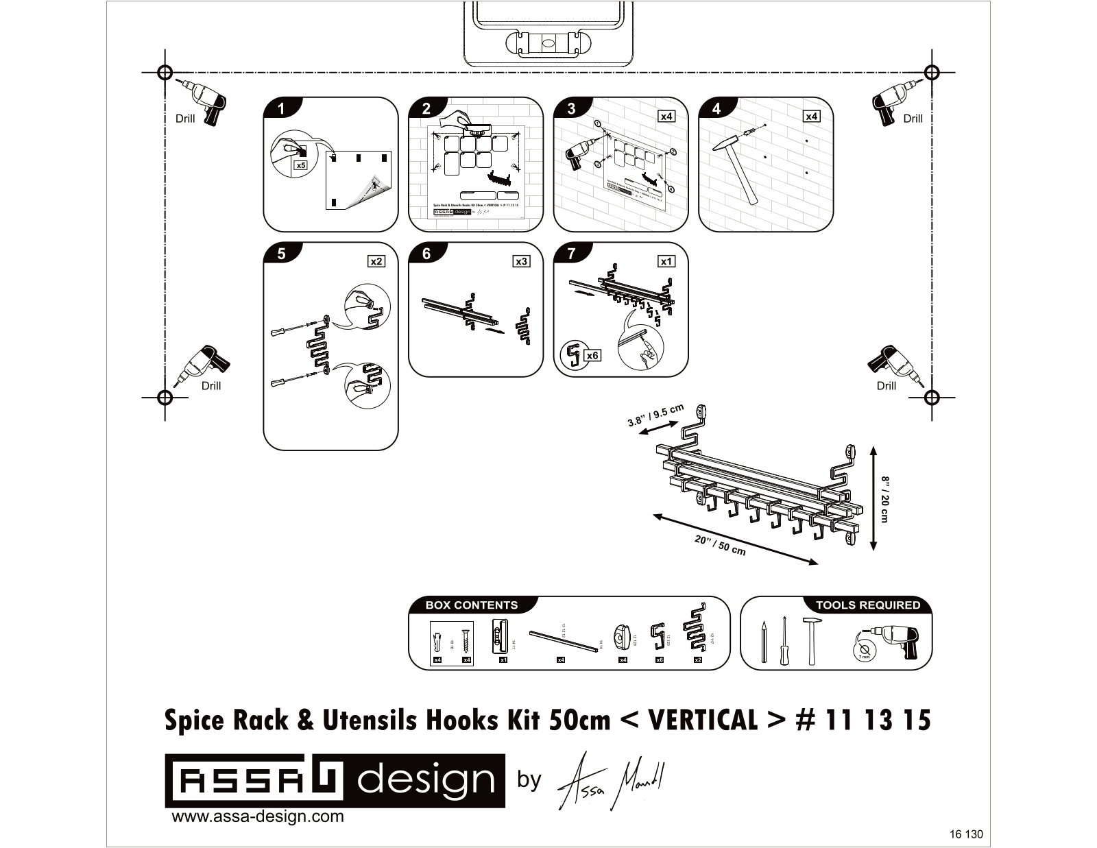 Assa Design ADER1004 Installation & Assembly - ManualMachine.com