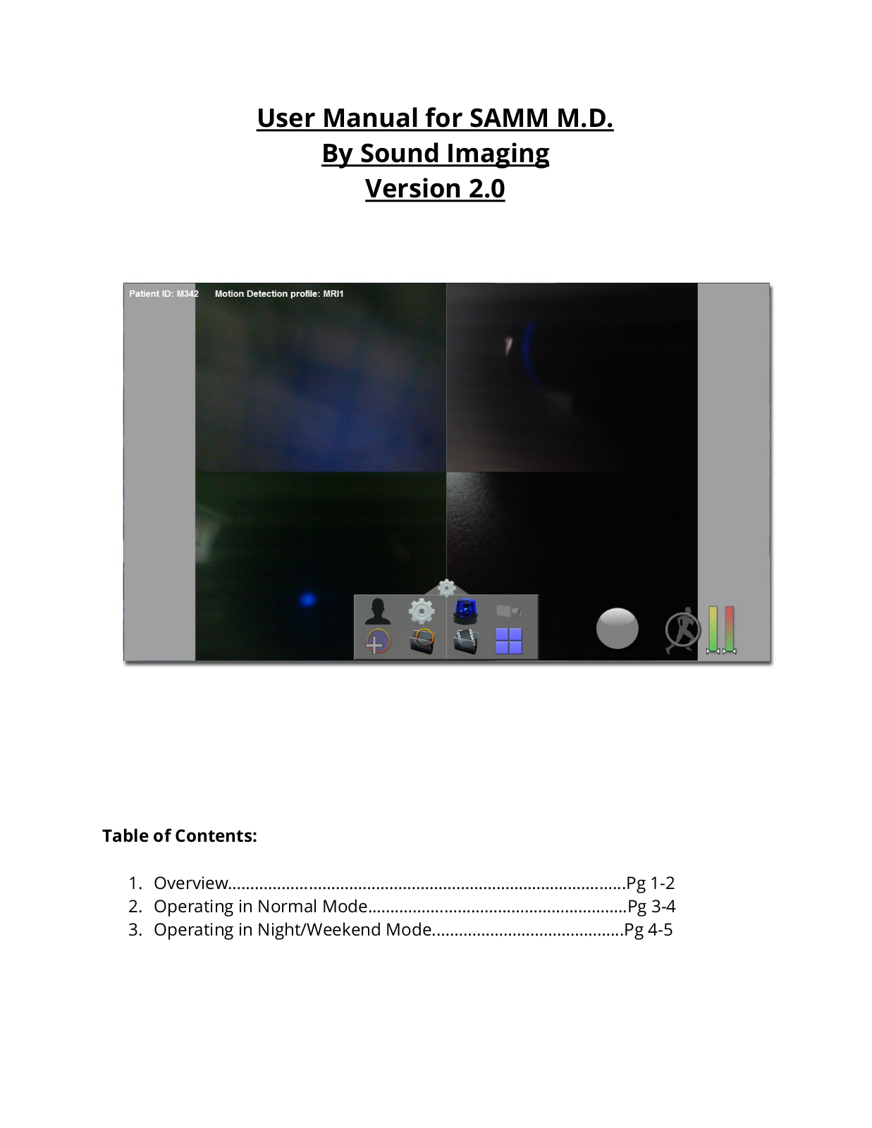 Sound Imaging SAMM M.D. User Manual - ManualMachine.com