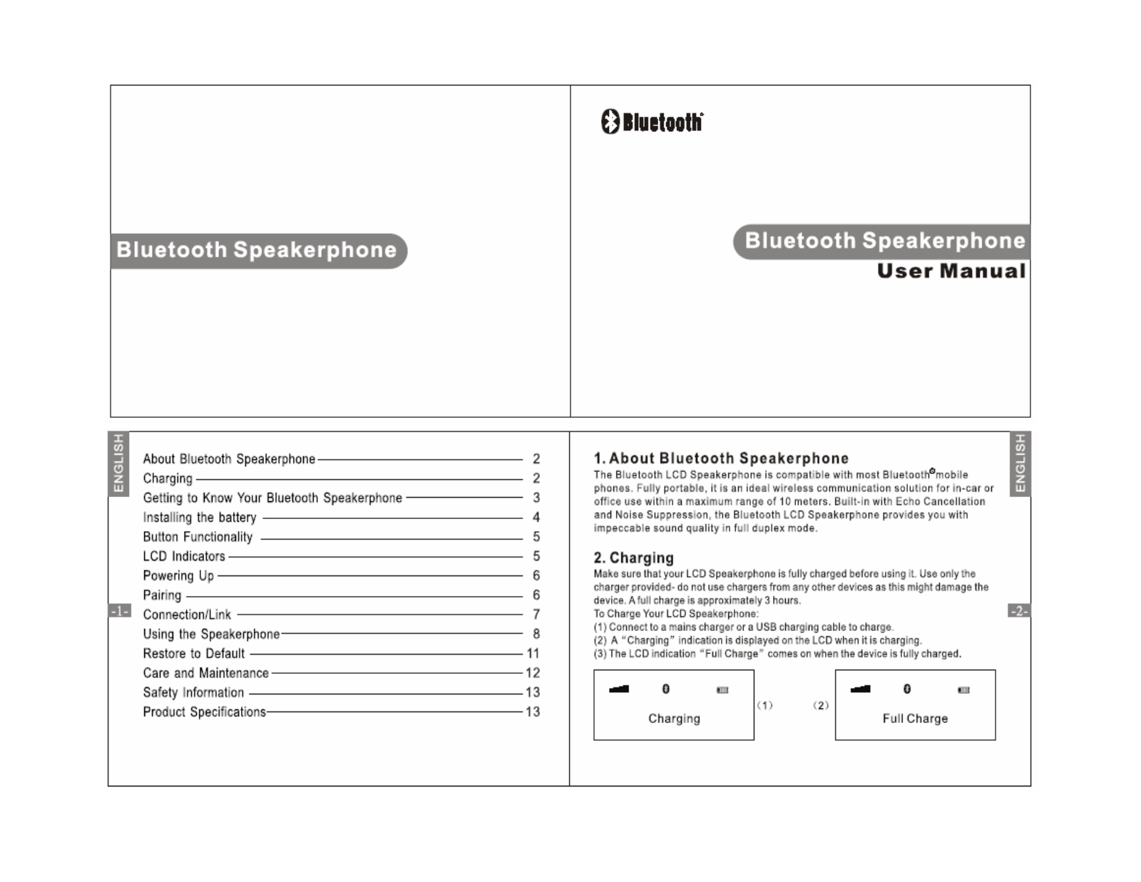 Sunitec Enterprise BC002 Users Manual