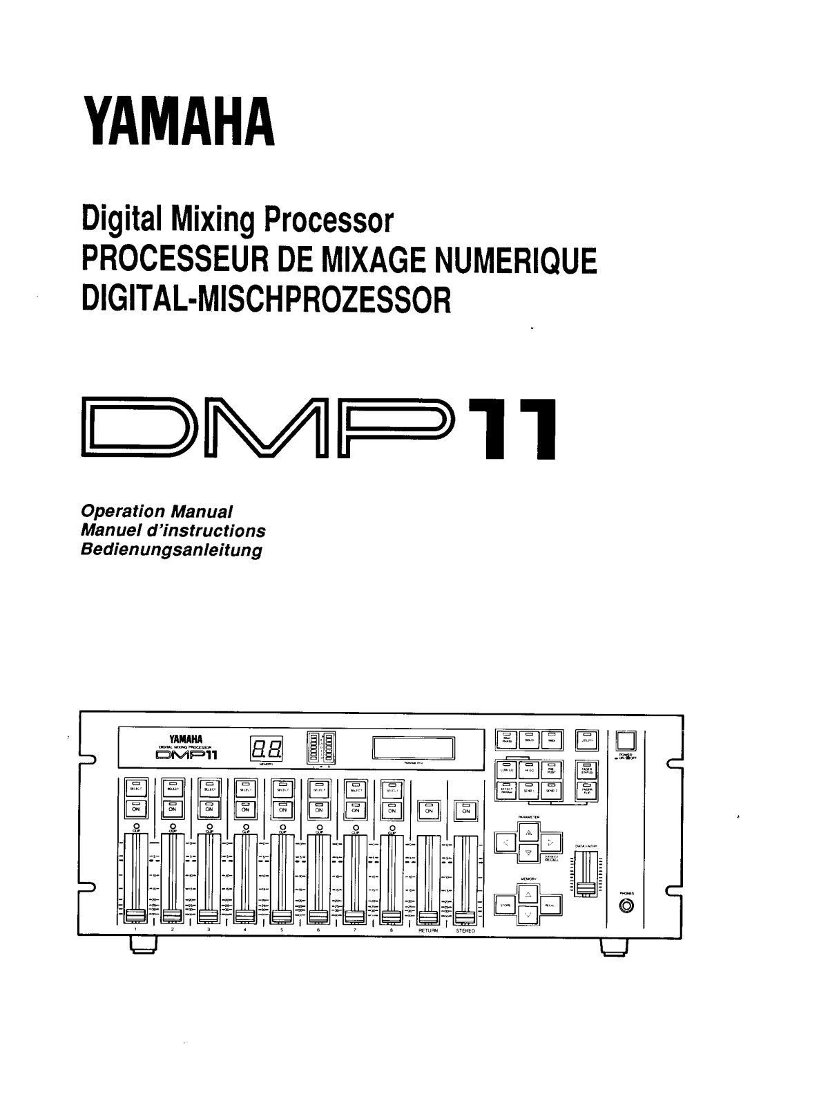 YAMAHA DMP11 User Manual