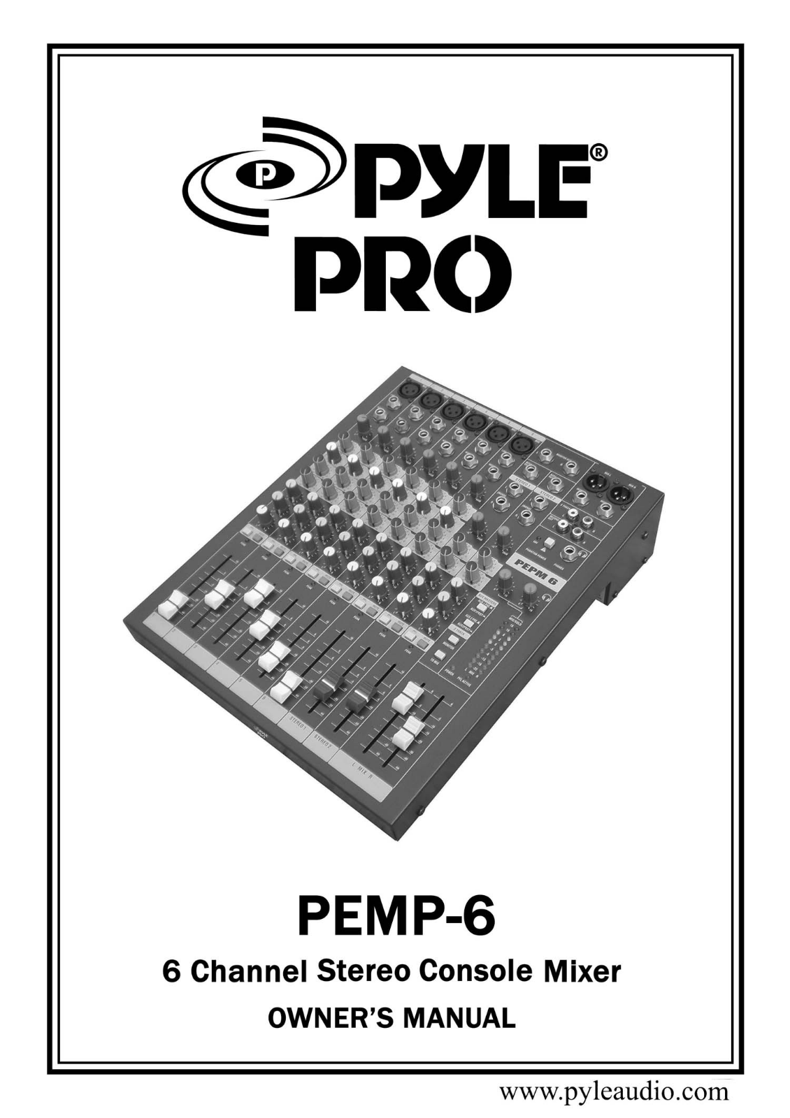 PYLE Audio PEMP-6 User Manual