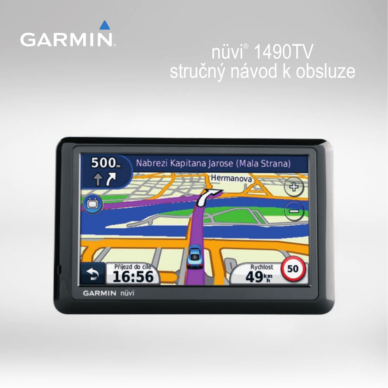 Garmin nüvi 1490TV Brief operating instructions