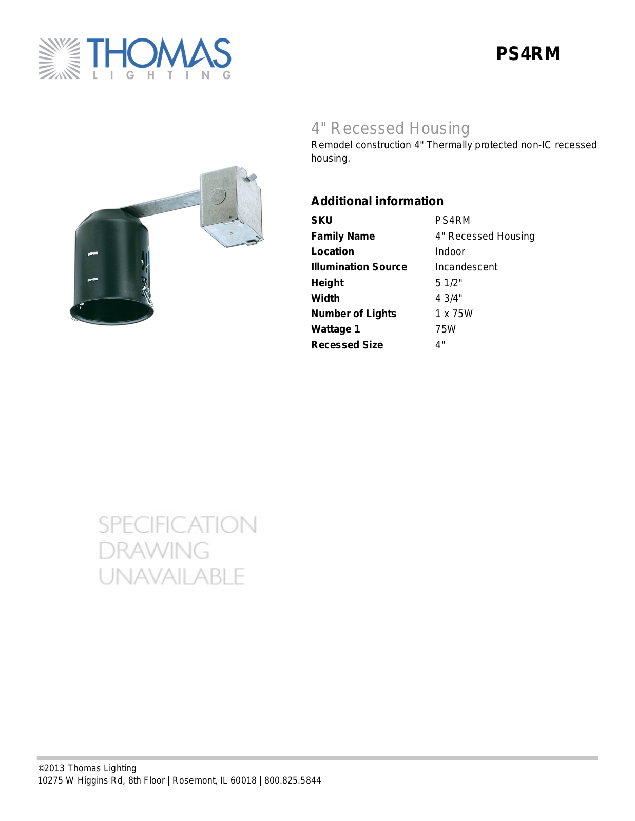 Thomas Lighting TL4094 Specifications - ManualMachine.com