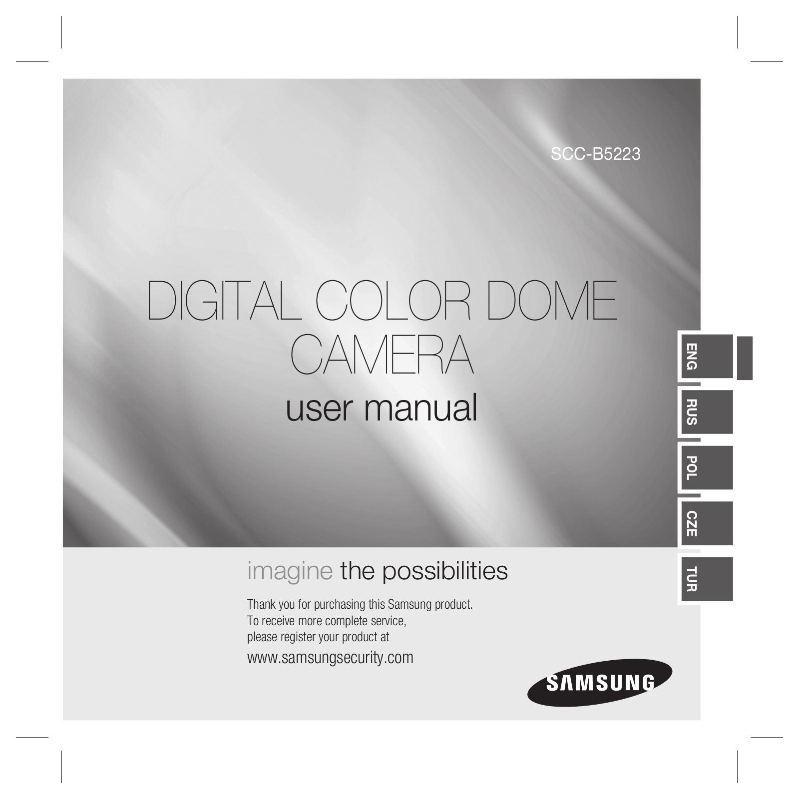 Samsung SCC-B5223P User Manual