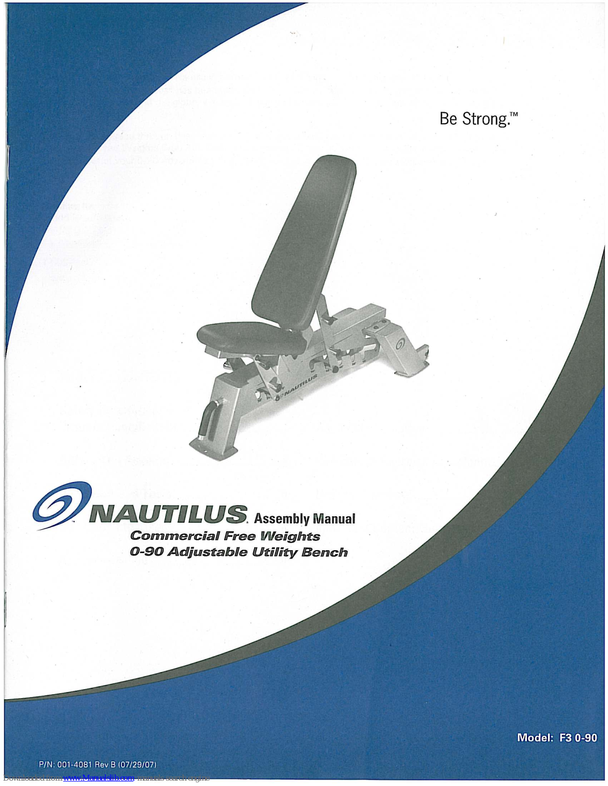 Nautilus F3 0-90 Assembly Manual