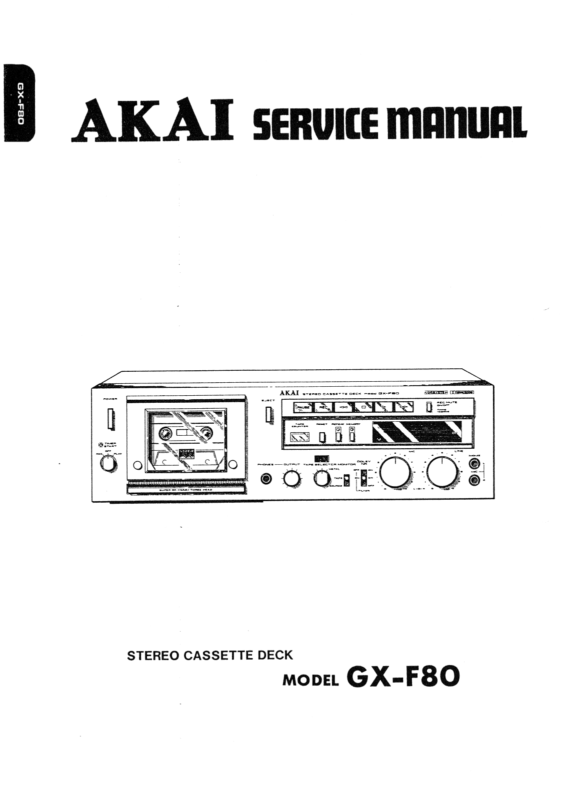 Akai GXF-80 Service manual