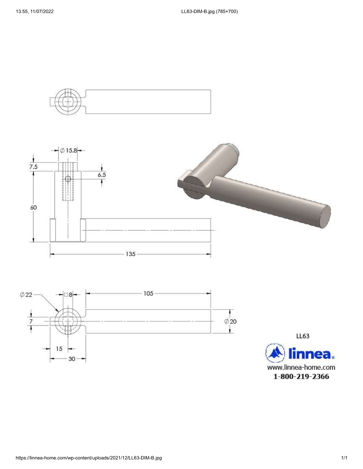 Linnea LNNE2339 Dimensions - ManualMachine.com