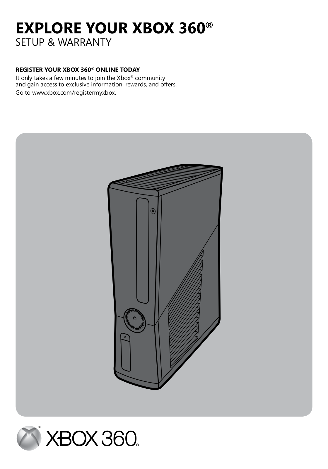 Xbox 360 S Instruction Manual