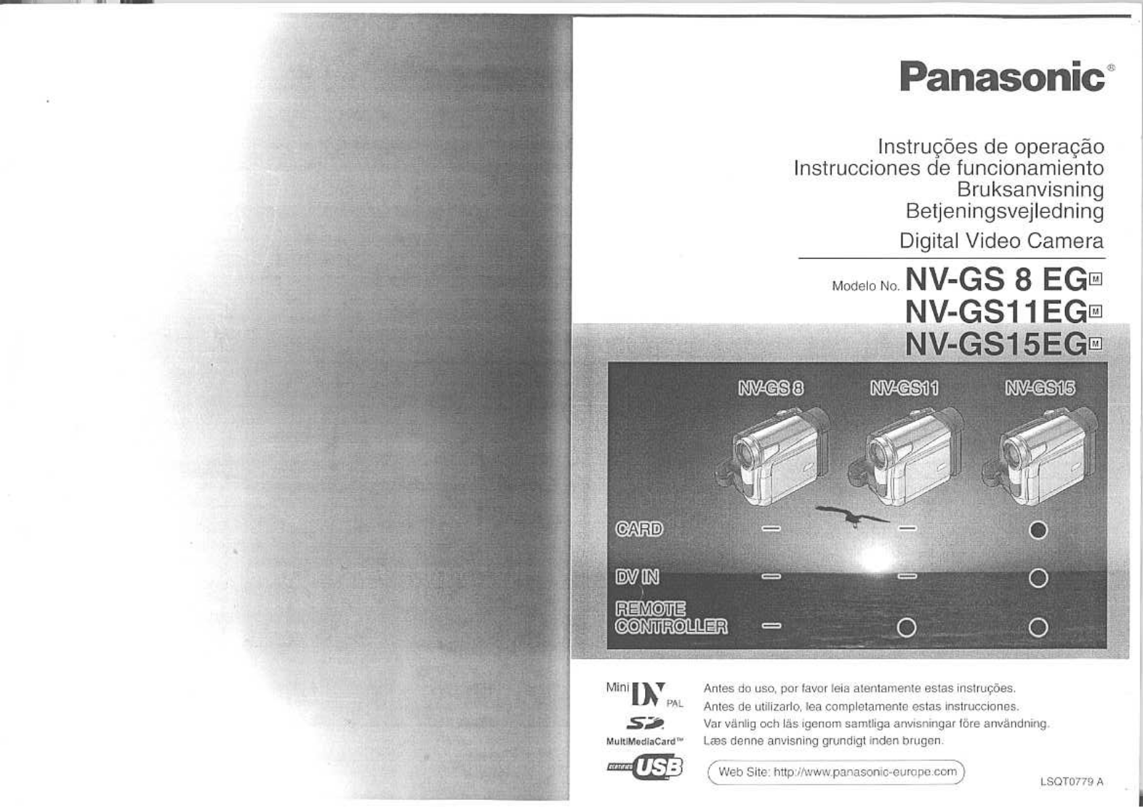 Panasonic NVGS8, NVGS15, NVGS11 User Manual