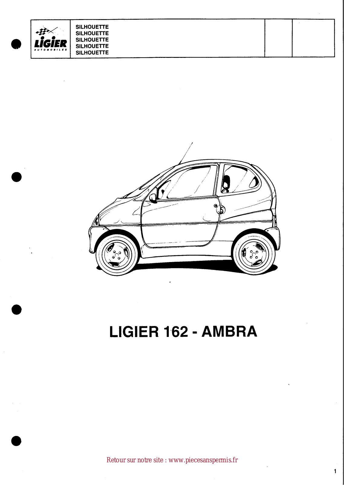 Ligier Ambra User Manual