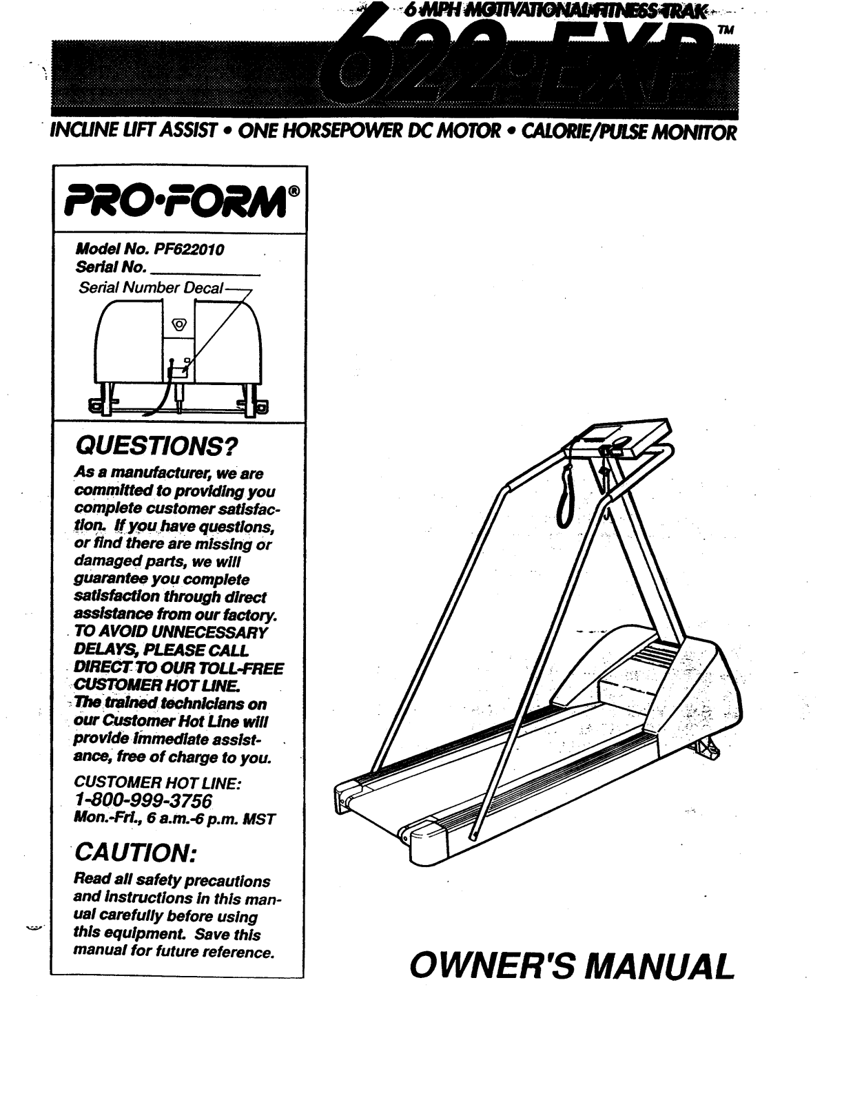 ProForm PF622010 User Manual