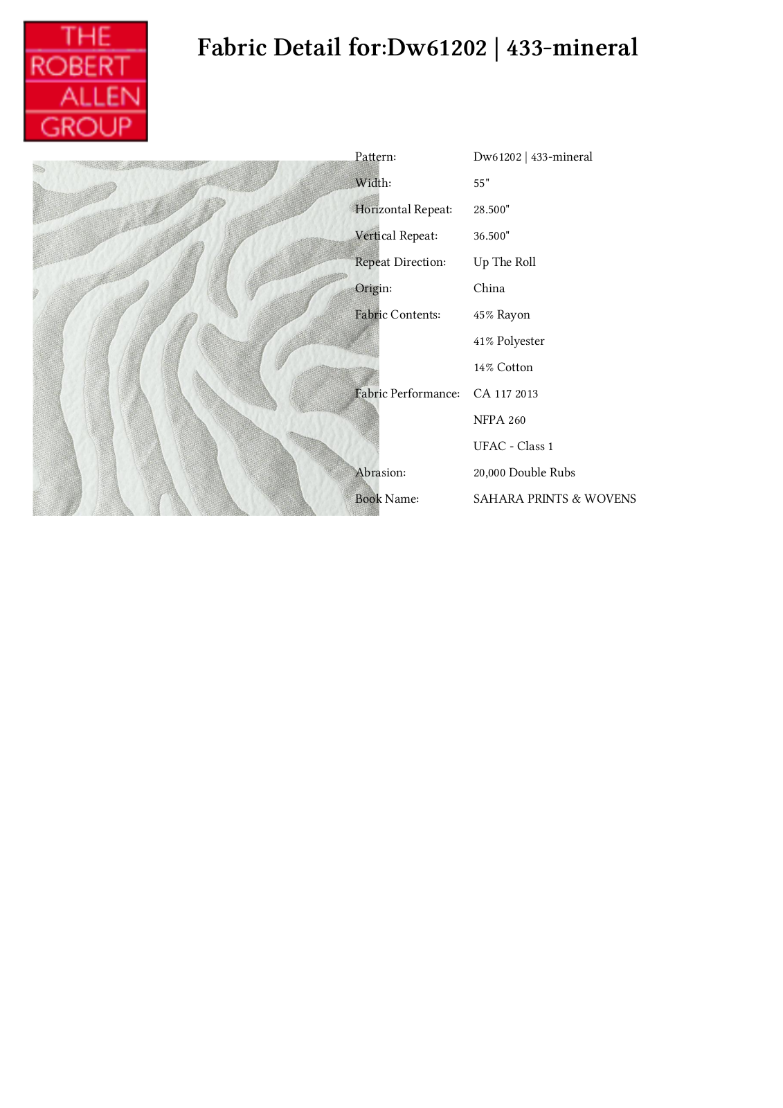 Duralee CRAL5946 Specifications - ManualMachine.com