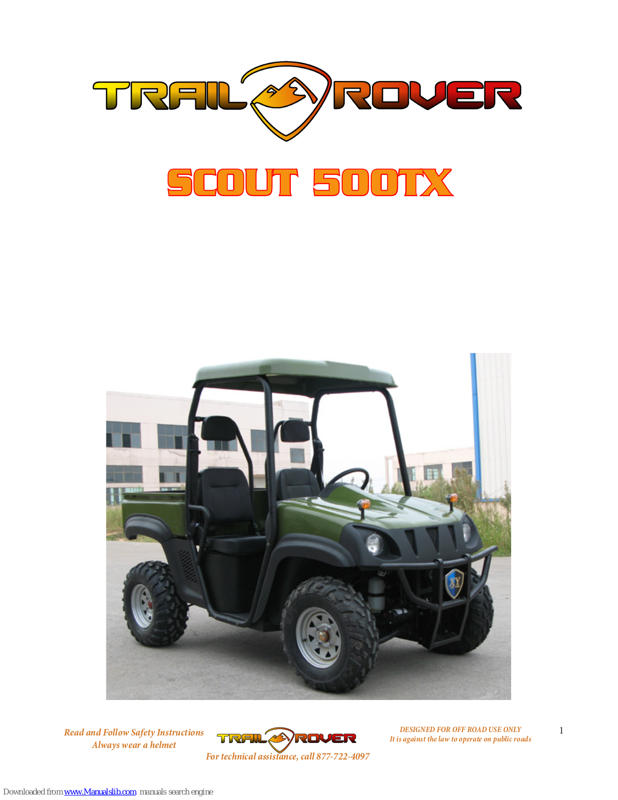 Trail Rover SCOUT 500TX User Manual