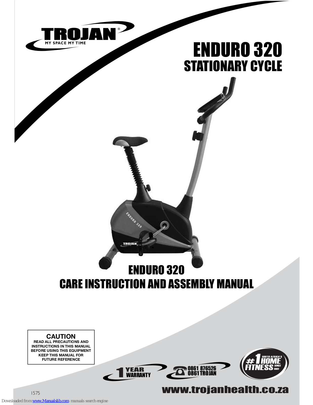 Trojan ENDURO 320 Care Instructions And Assembly Manual