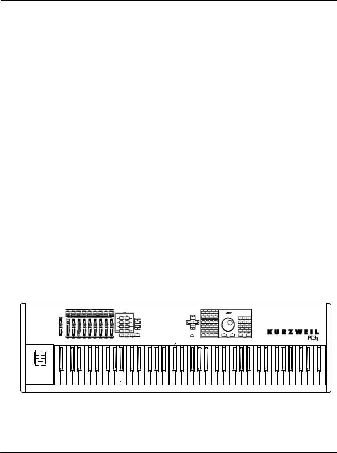 Kurzweil PC3, PC3X User Manual