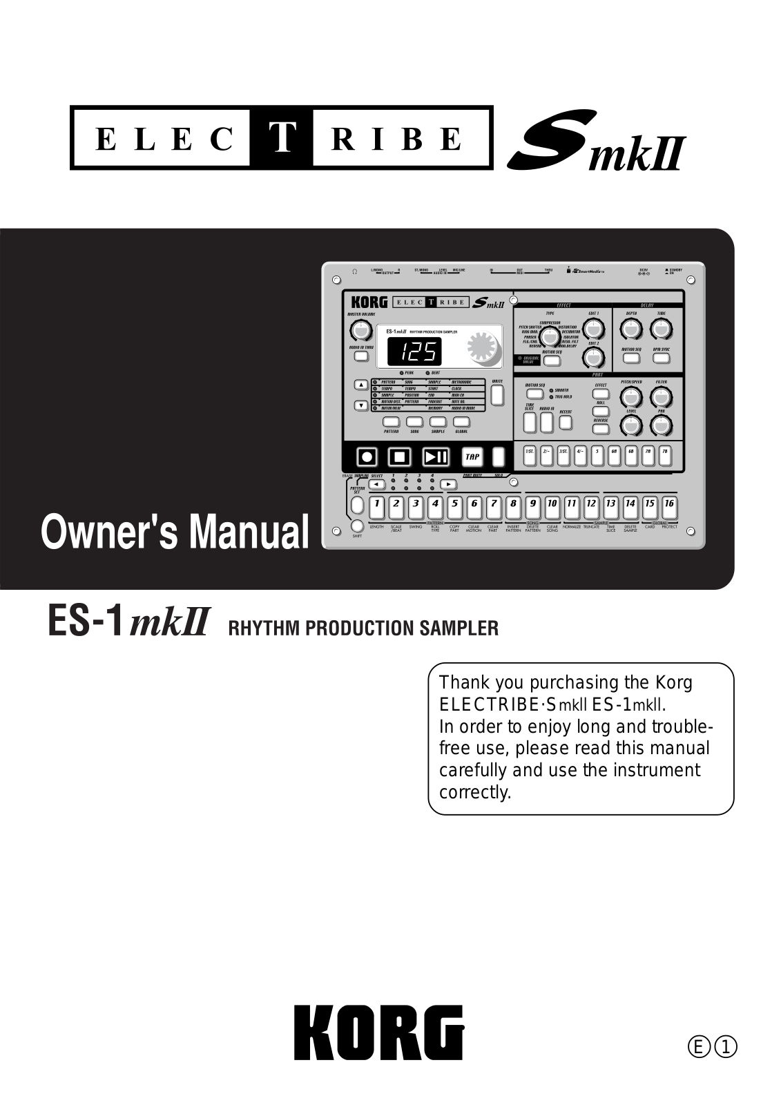 Korg ES1MKII User Manual