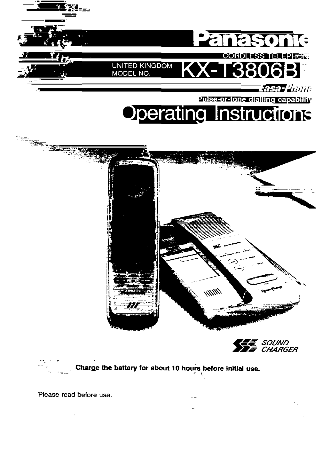 Panasonic KX-T3806BE User Manual