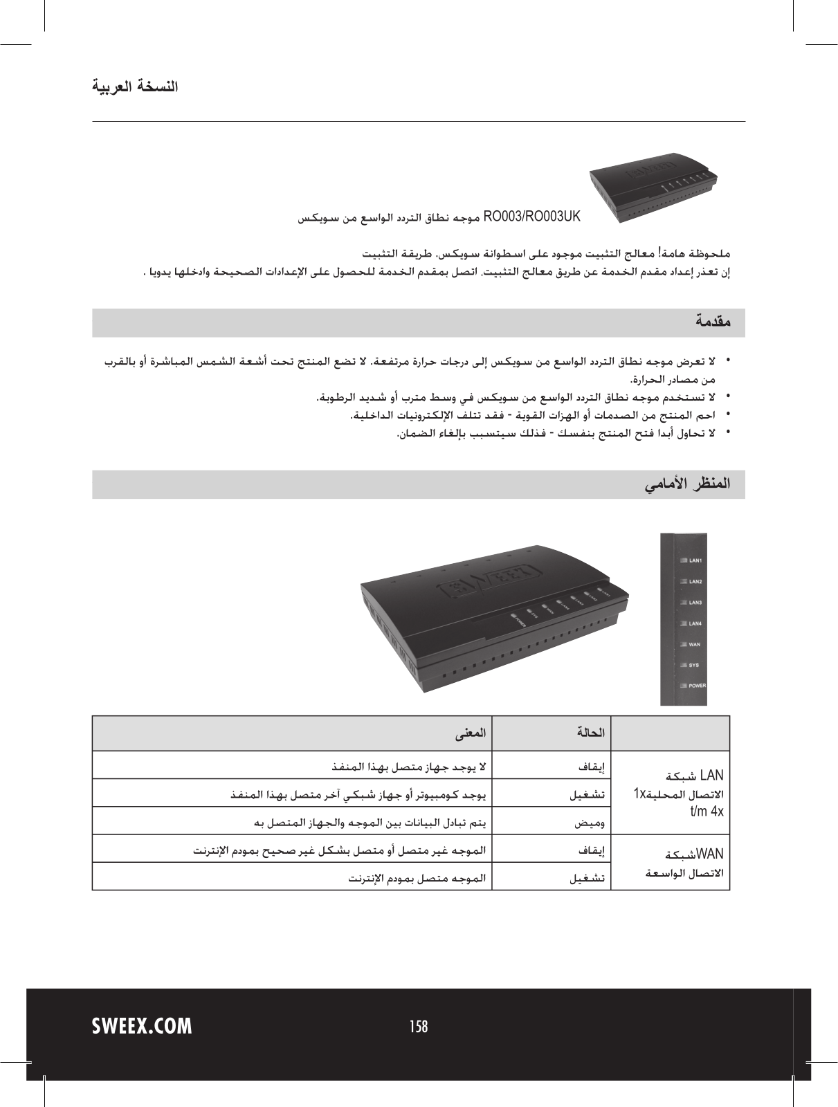 Sweex RO003 QUICK START GUIDE