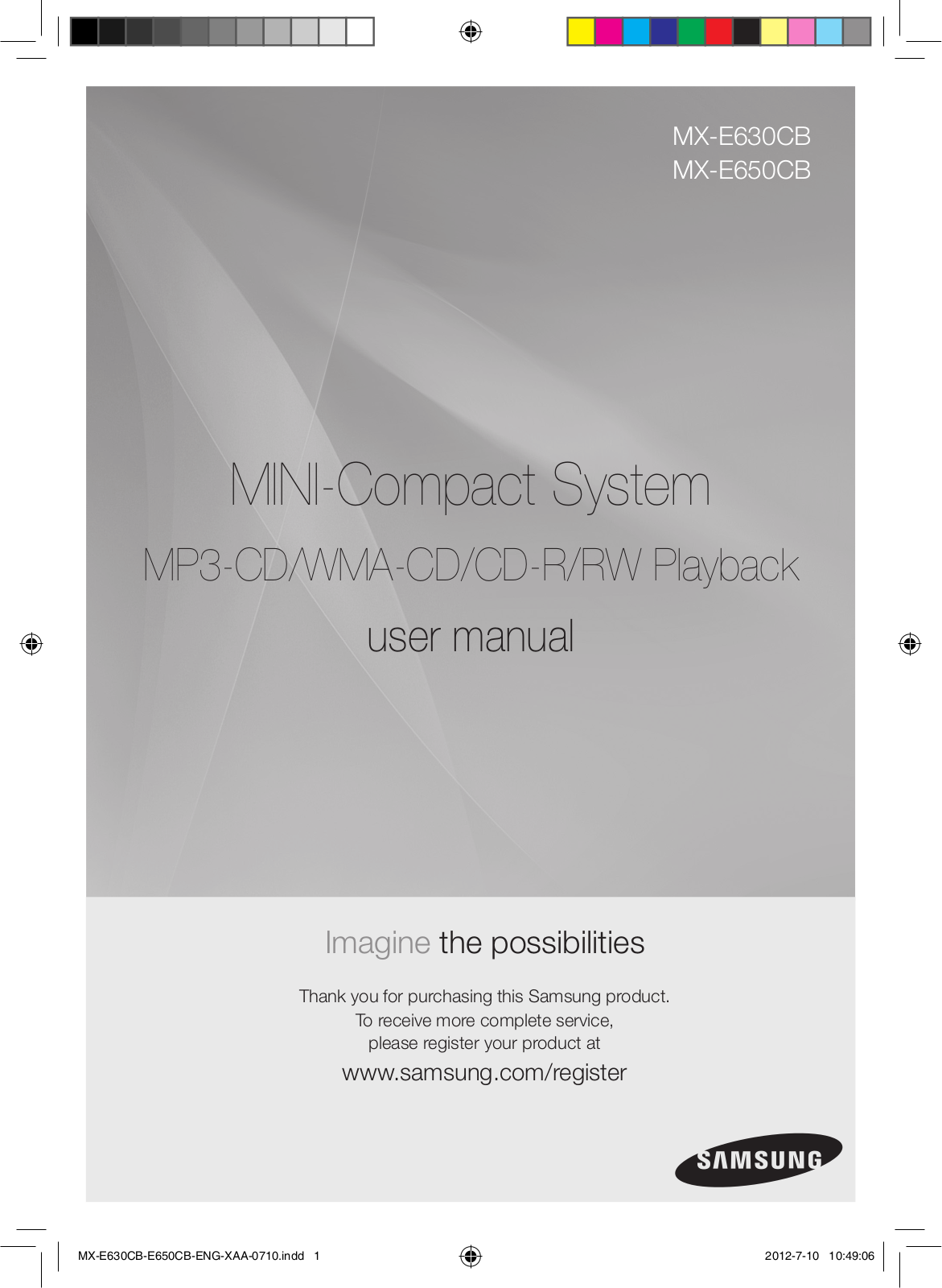 Samsung MX-E650CB-ZA User Manual