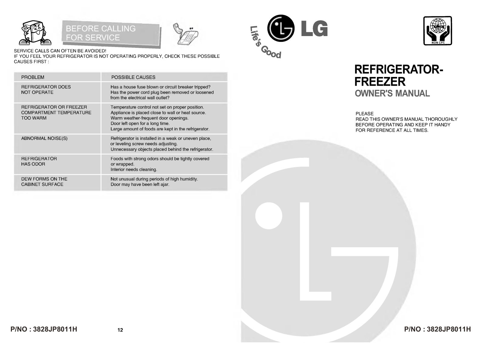 LG GN-U302RVC Manual book