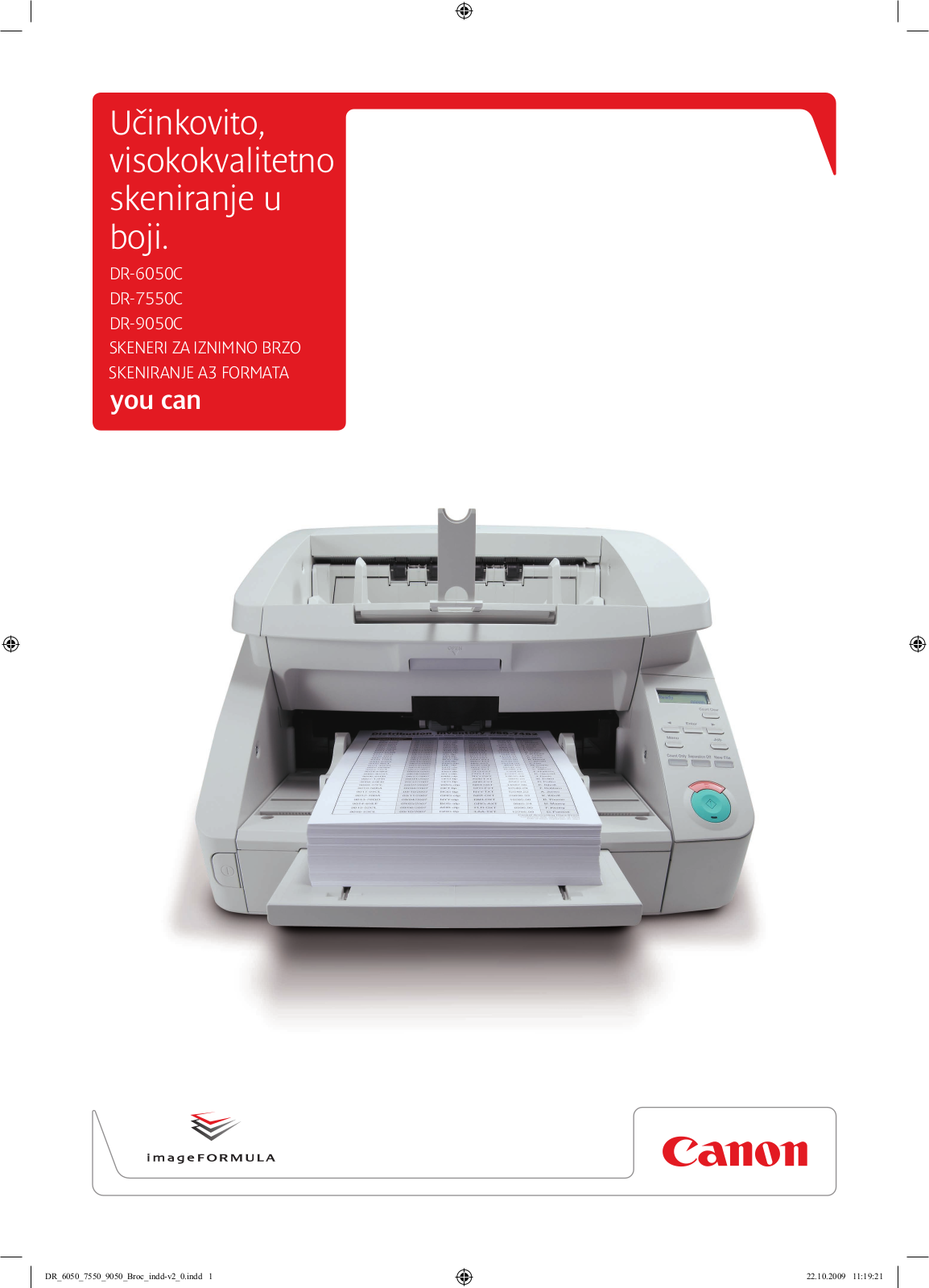 Canon DR-6050C, DR-9050C, DR-7550C BROCHURE