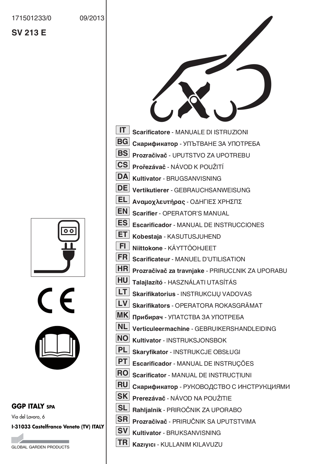 Stiga SV 213 E User Manual