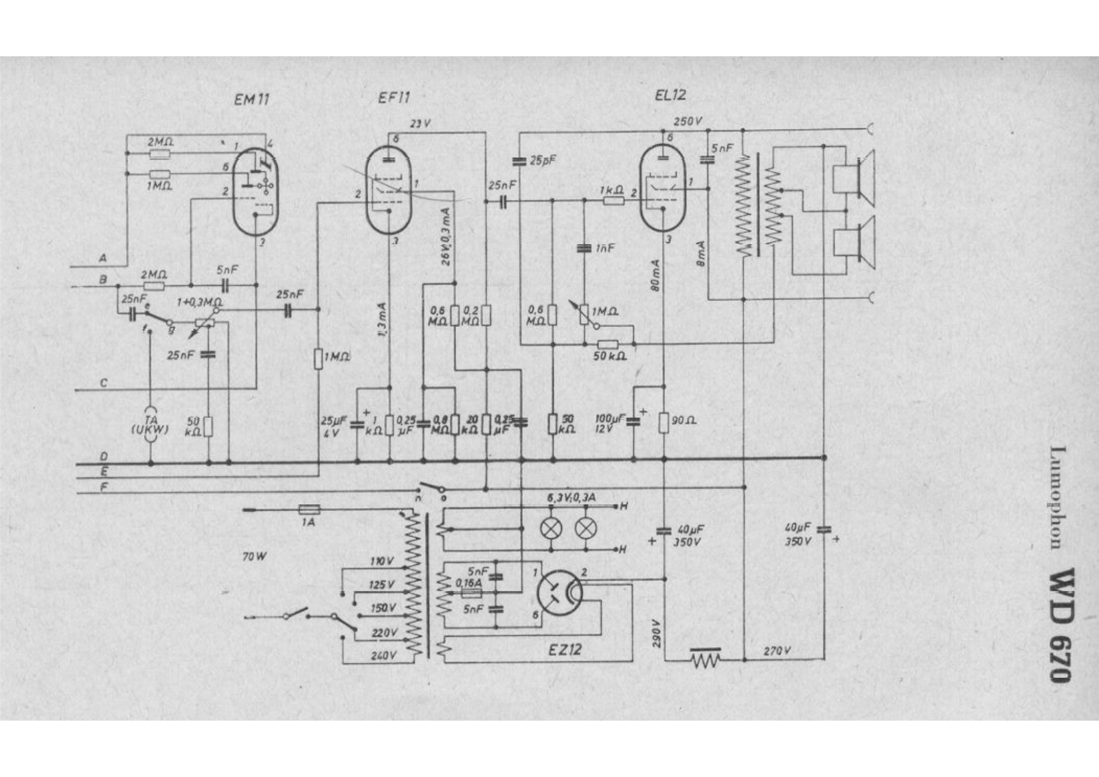 Lumophon wd670 schematic - ManualMachine.com