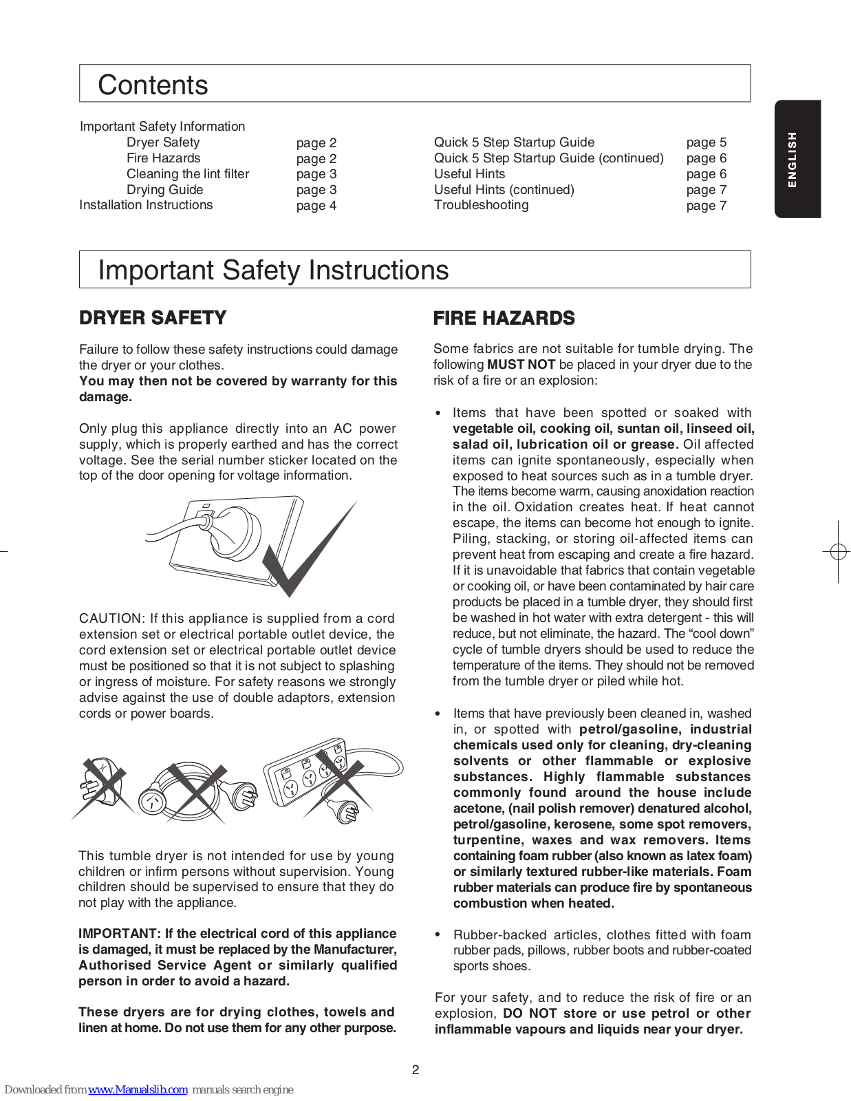 Electrolux EDV606E User Manual - ManualMachine.com