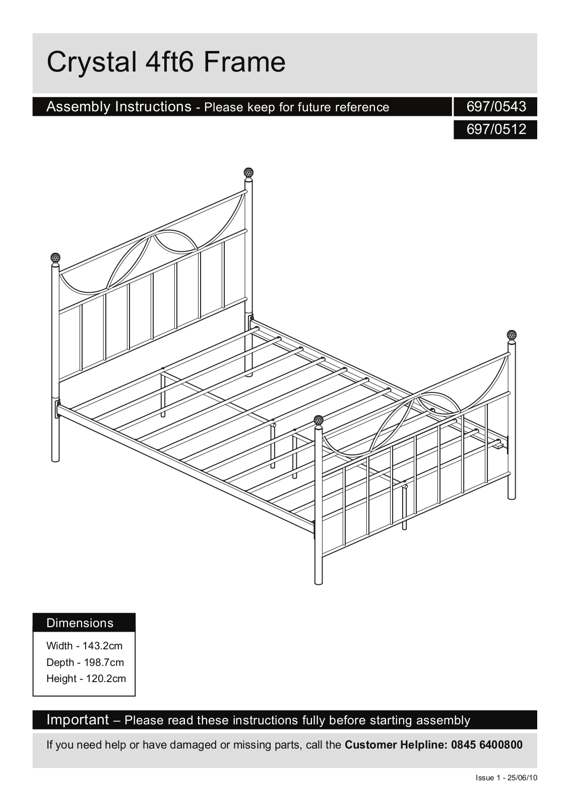 Argos HD-2334 ASSEMBLY INSTRUCTIONS