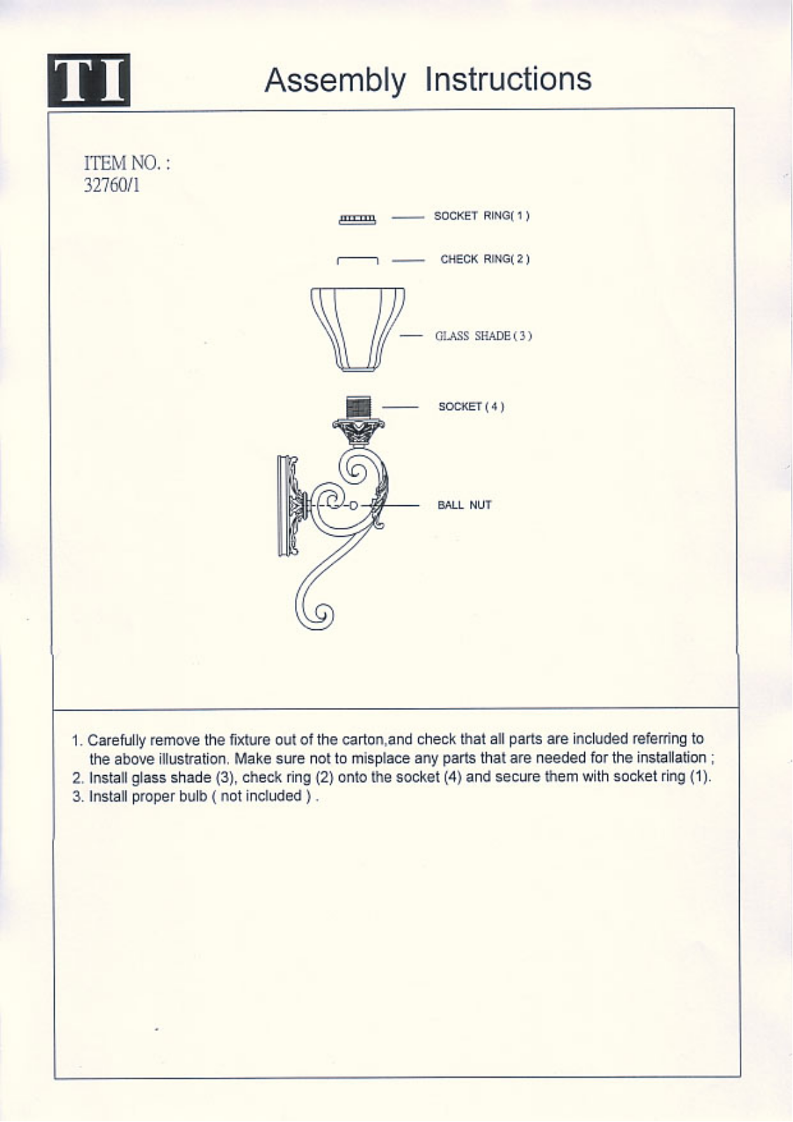 Triarch 32760-1 User Manual