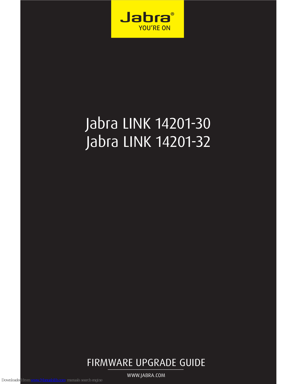 Jabra LINK 14201-30, LINK 14201-32 Firmware Upgrade Manual