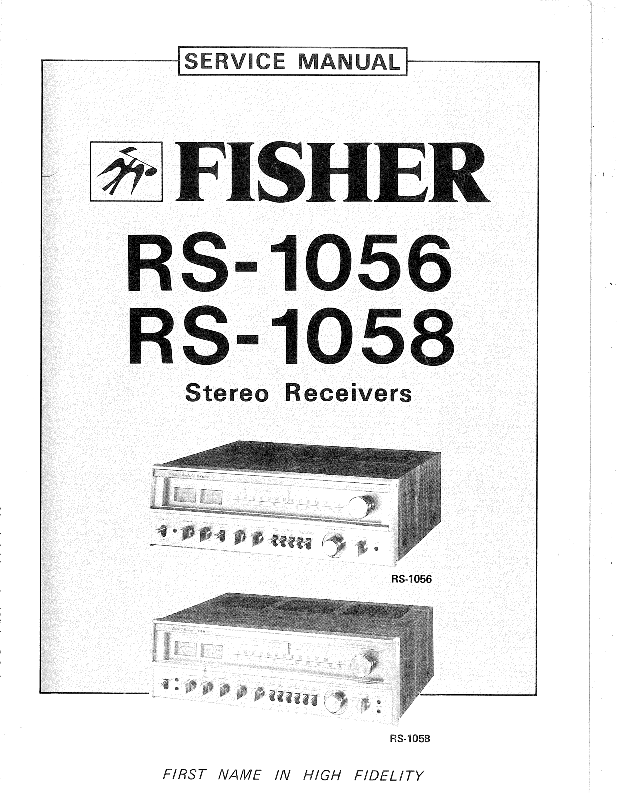 Fisher RS-1058, RS-1056 Service Manual