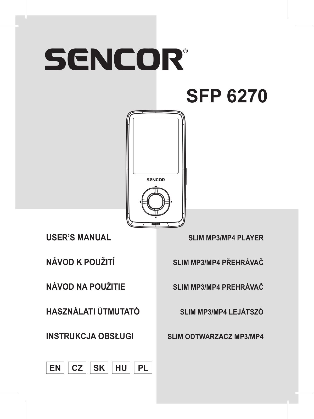 Sencor SFP 6270 OR User Manual