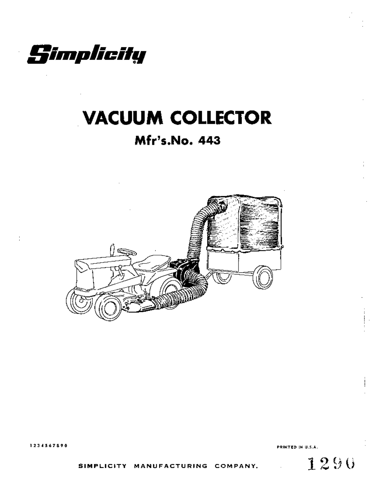 Simplicity 443 User Manual