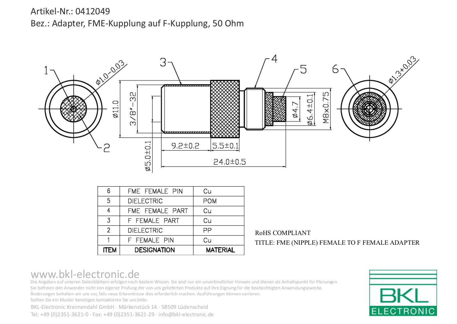 BKL BKL 0412049 Datasheet - ManualMachine.com