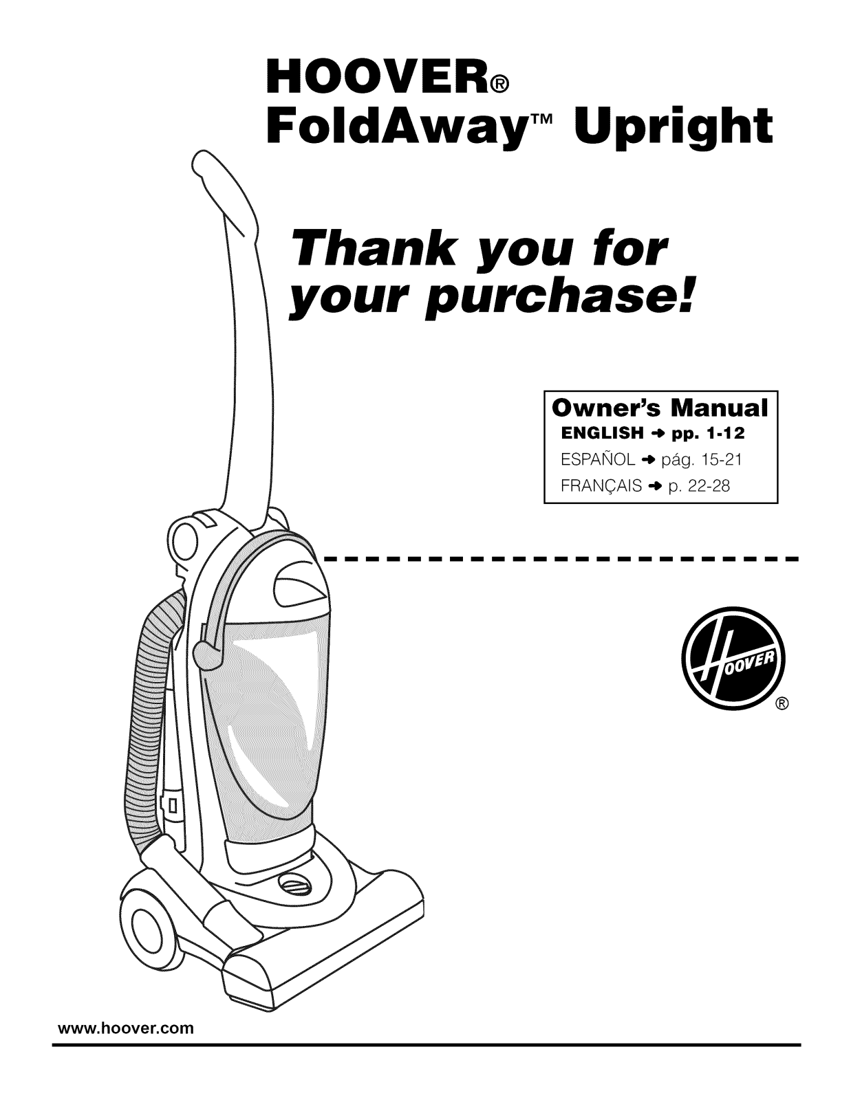 Hoover UH40190, UH40185 Owner’s Manual