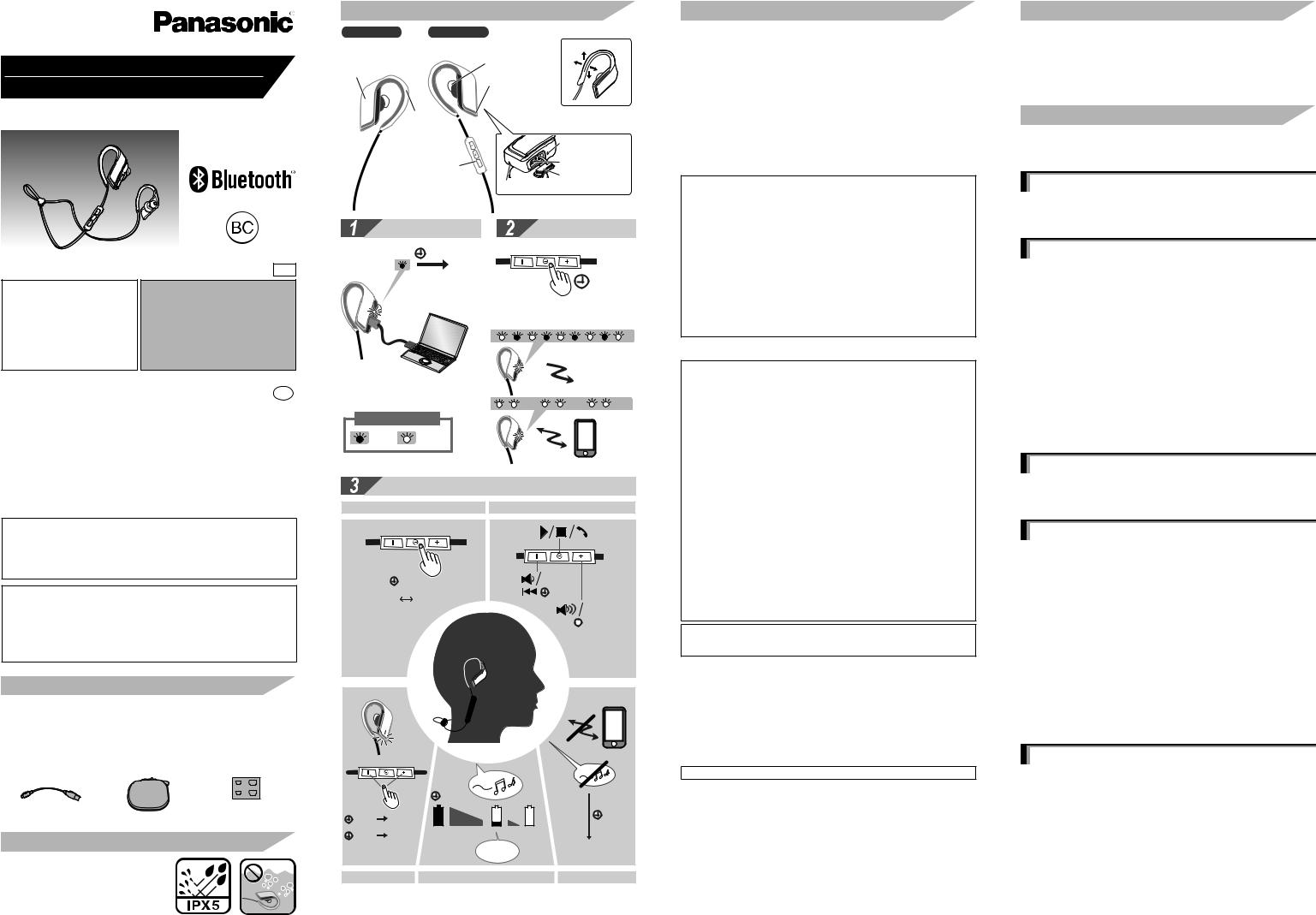 Panasonic of North America RP BTS50 User Manual