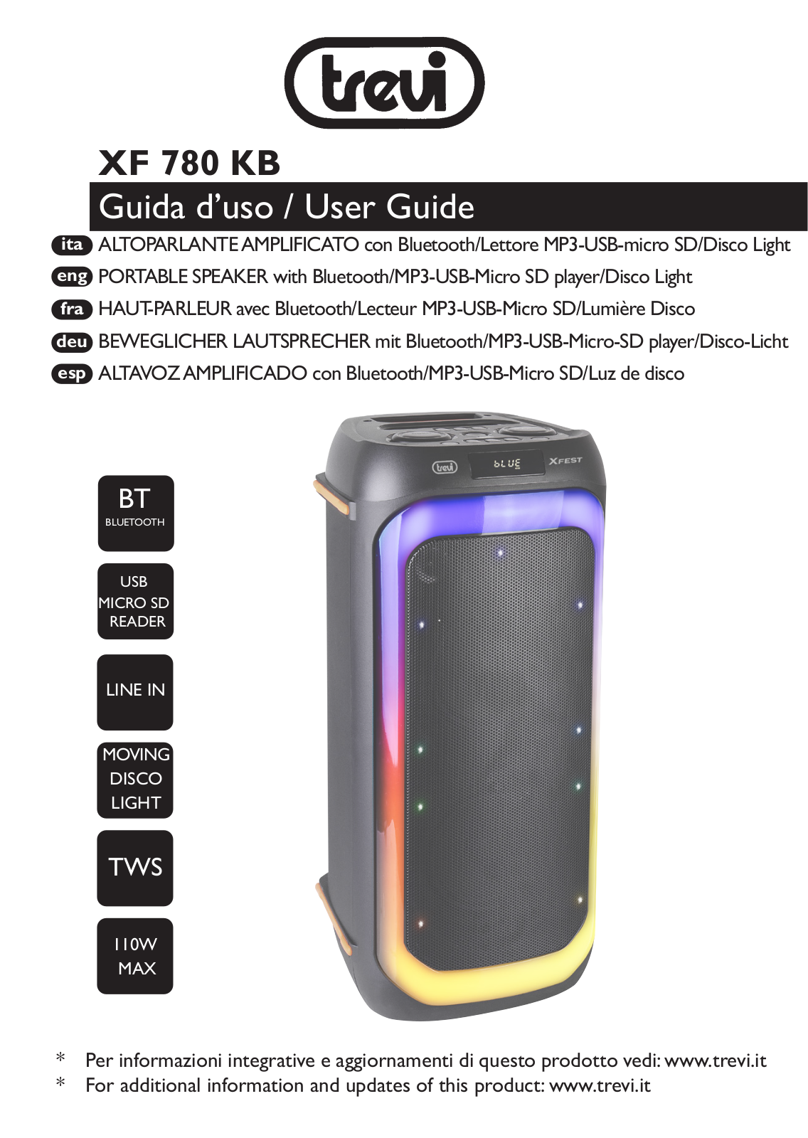 Trevi XF 780 KB User guide - ManualMachine.com