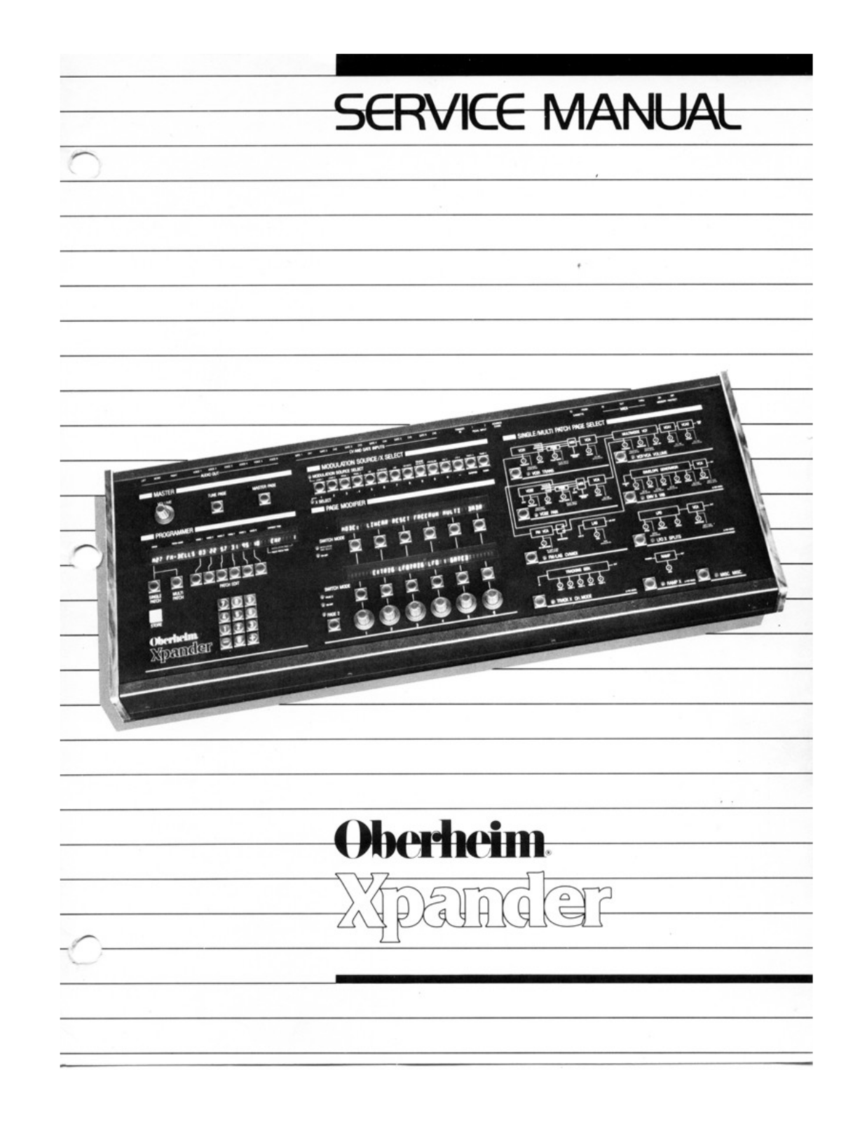 Oberheim Xpander User Manual