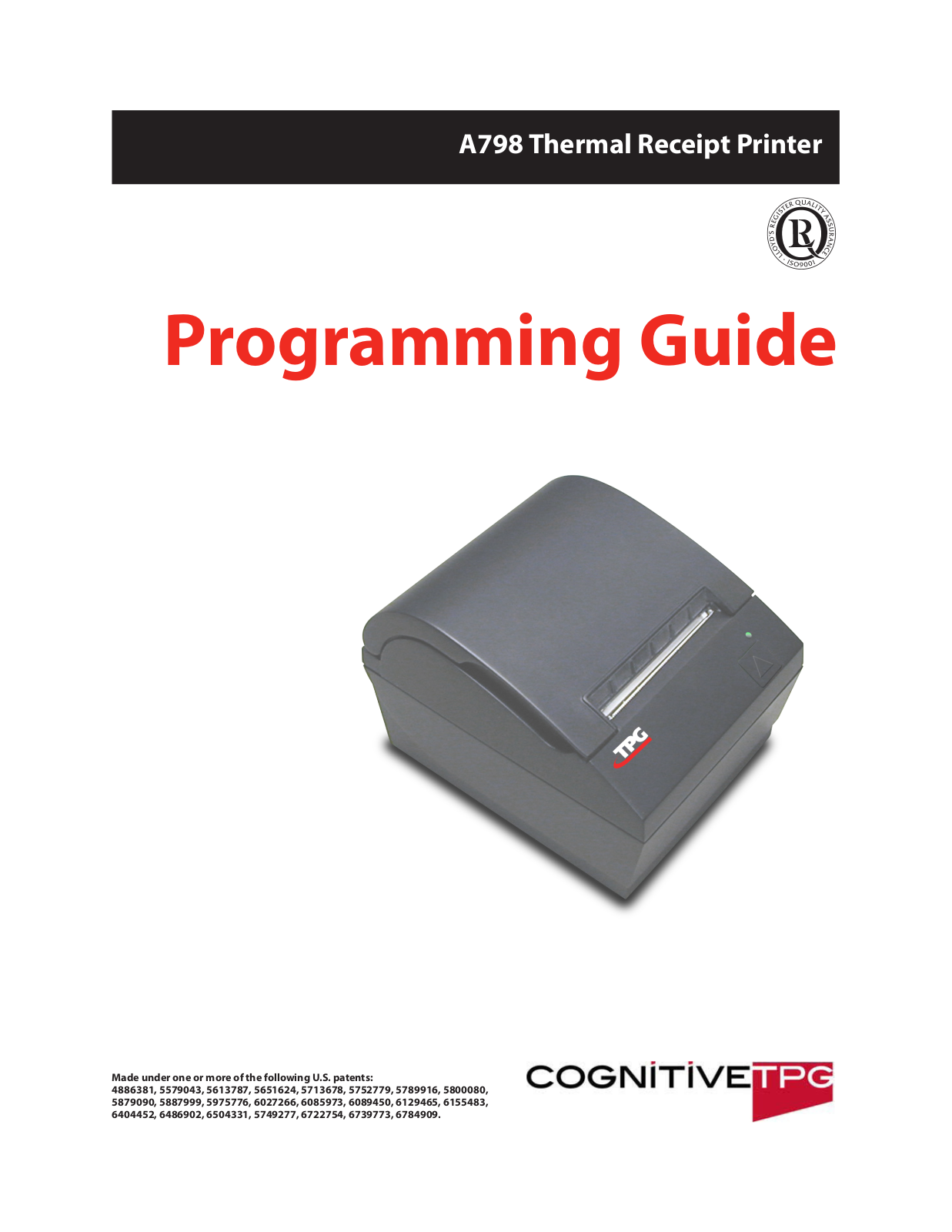 CognitiveTPG A798 User Manual