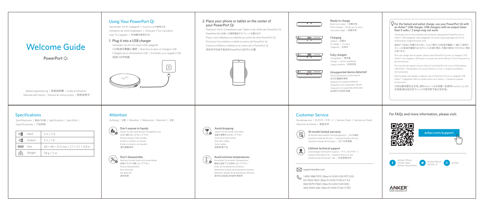 Anker PowerPort Qi User manual