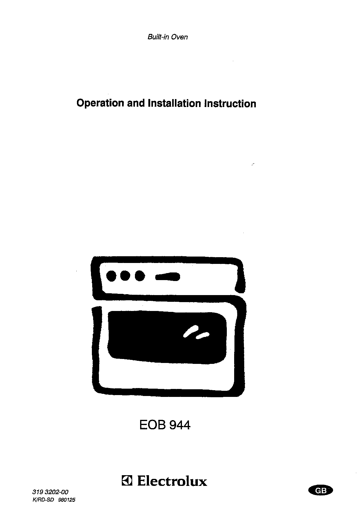 AEG-Electrolux EOB944W1, EOB944X User Manual