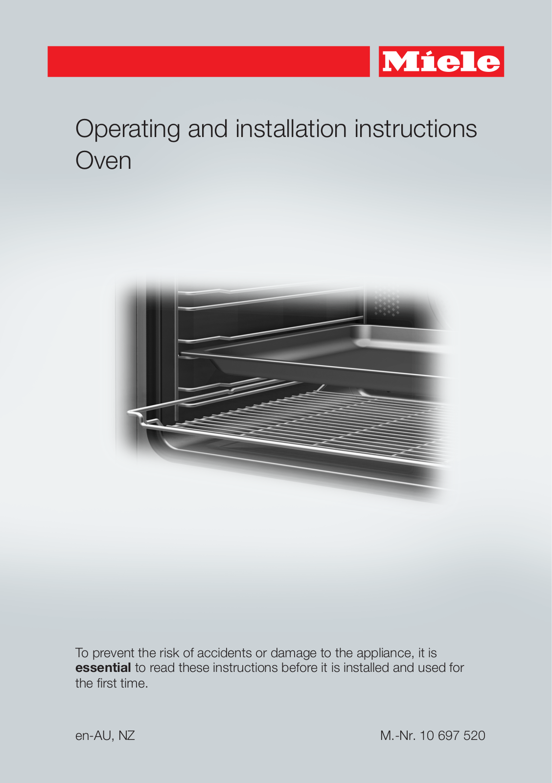 Miele H 2601 B Operating instructions