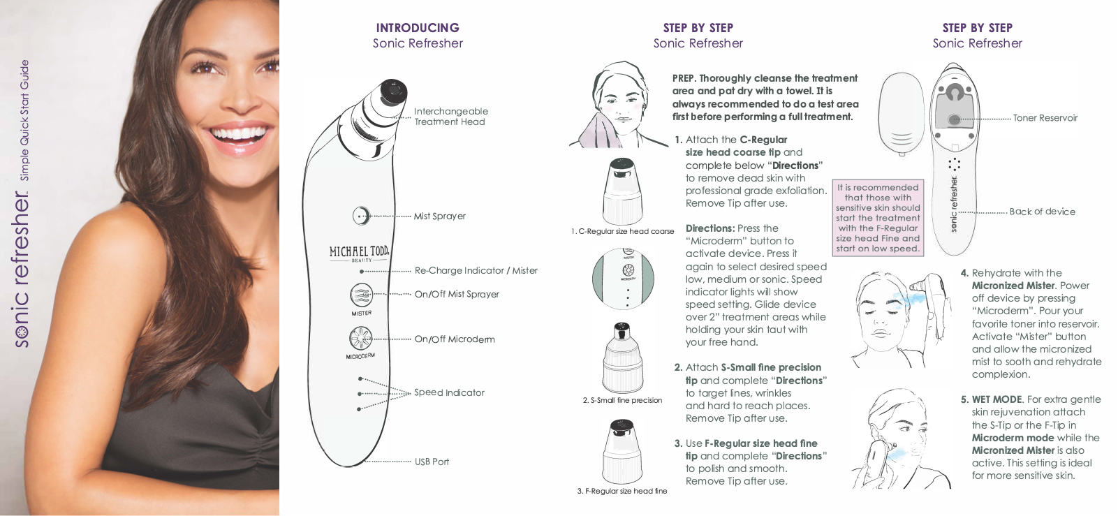 Michael todd Beauty Sonic Refresher User Manual