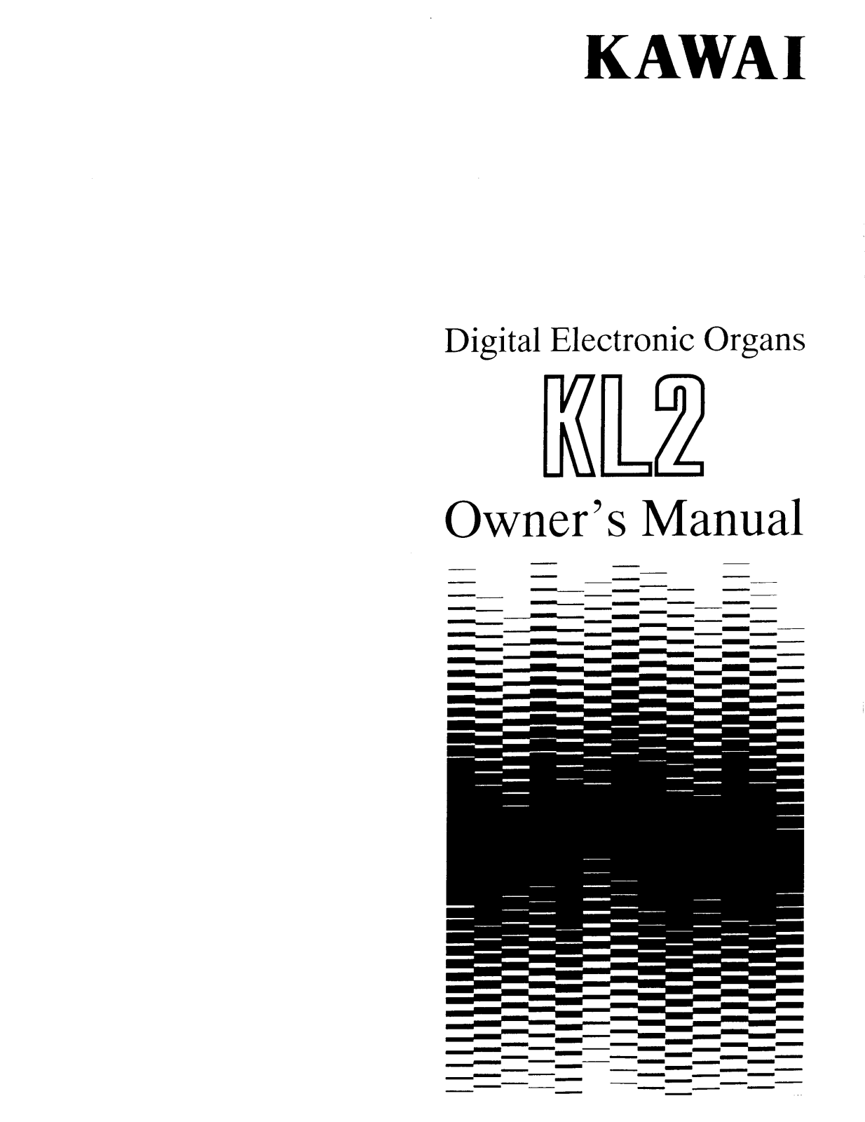 Kawai XL2 User Manual